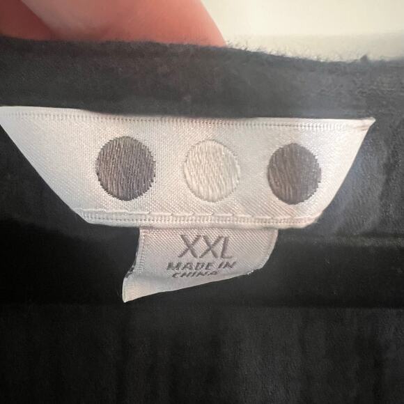 Three Dots Women's Short Sleeve V-Neck Double Layer Cotton Gauze Shirt Size XXL - Picture 5 of 7